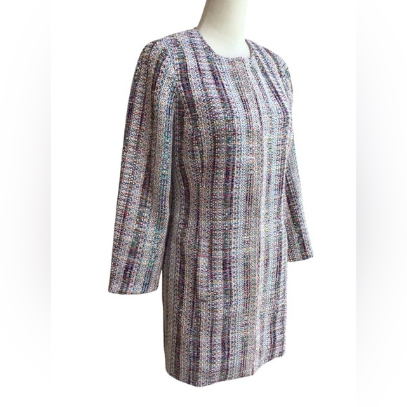 Etcetera Multicolor Twill Mid Length Coat Women’s Size 2 - Picture 13 of 16